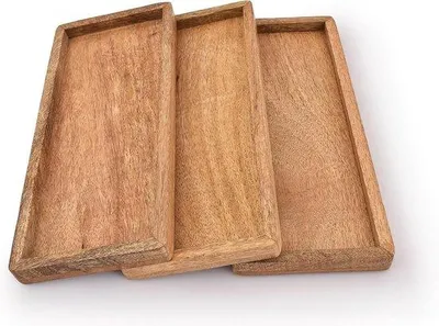 Produktbild von Mangoschaufel mit erhöhter Kante - Set aus 3 für Obstsnacks - Vorspeisen - Sushi - Dekoration