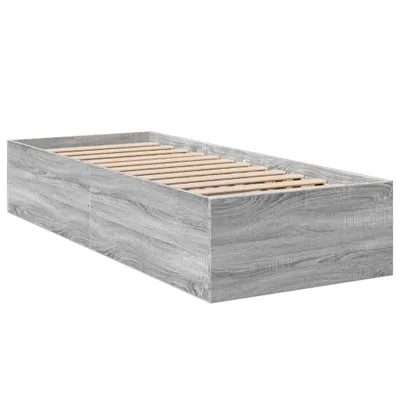 Zdjęcie produktu dla vidaXL Rama łóżka szara Sonoma 90x200 cm materiał drewnopochodny