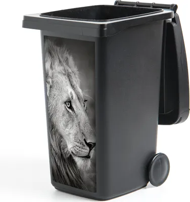 Produktbild von MuchoWow® Mülltonnenaufkleber Löwe - Tiere - Porträt 38x80 cm - Behälteraufkleber - Mülleimer-Aufkleber - Container-Aufkleber