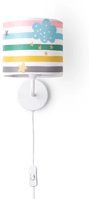 Produktbild von Nachttischlampe Schlafzimmer Tischleuchte Bunt Wandlampe Schlafzimmer Regenbogen