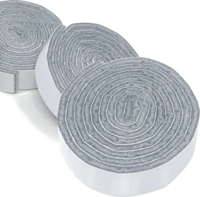 Produktbild von Adsamm® | 3 x selbstklebende Filzbänder zum Zuschneiden | 19x1000 mm | Grau | Rolle | 3.5 mm starker selbstklebender Filzzuschnitt in
