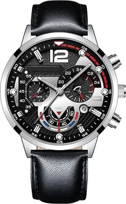 Produktbild von EM-25959 Herrenuhr Schwarz/Silber - Modern & Elegant KP25959