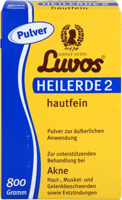 Produktbild von Luvos Heilerde 2 hautfein bei Akne, Haut-, Muskel-und Gelenkbeschwerden sowie Entzündungen, 800 g Pulver
