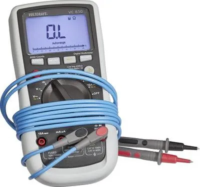 Produktbild von VOLTCRAFT MSL-504 Messleitung Stecker 4 mm Prüfspitze 1.20 m Blau 1 St.