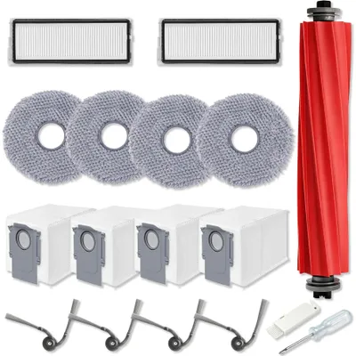 17-teiliges Zubehörset für Roborock QV 35A, QV 35S, QR598, QR798, Qrevo S Pro