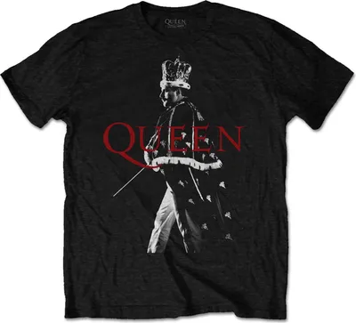 Produktbild von Queen - "Freddie Mercury" T-Shirt für Herren/Damen Uni RO2374 (XXL) (Schwarz)