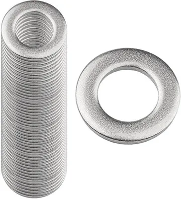Produktbild von Unterlegscheiben Edelstahl - Korrosionsbeständig, langlebig - M8 x 20 mm - Silber