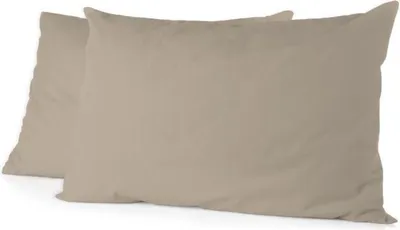 Produktbild von 2er-Set Kissenbezüge - HP72091 - Mikrofaser 82 g - 50 x 70 cm - Beige
