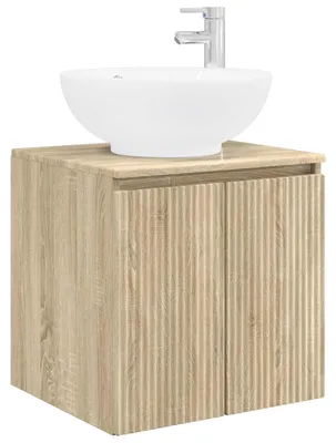 Obrázek produktu pro vidaXL Nástěnné umyvadlo Sonoma dub 49,5 x 44,5 x 65 cm