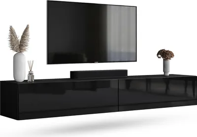 Produktbild von WEST TV Schrank 200 cm Fernsehtisch Sideboard, hängend oder stehend TV Möbel