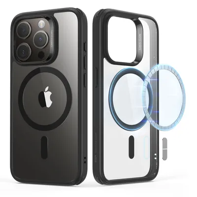 Obrázok produktu pre Obal ESR Classic Hybrid HaloLock pre iPhone 15 Pro, priehľadný, čierny