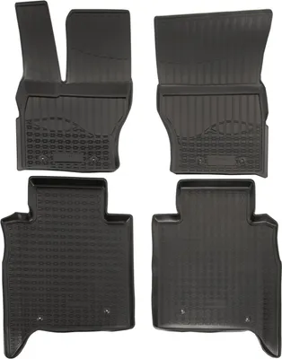 Image de Tapis De Sol En Caoutchouc TPE Pour Land Rover Range Rover 4 2012-2021 4pcs, Système de Fixation Bord Haut Noir Antidérapant Toutes Saisons