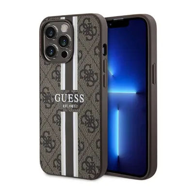 Immagine prodotto di Guess Guhmp13Lp4Rpsw Custodia rigida per Iphone 13 Pro / 13 6.1 Brązowy/Marrone 4G Stampata a Strisce Magsafe