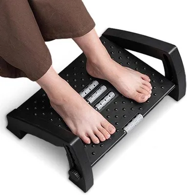 Produktbild von Famanu Fußstütze mit ergonomischem Design - Schwarz