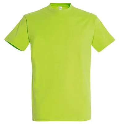 Image de SOLS - T-shirt « Imperial » pour hommes/femmes unie, coton filé à l'anneau LT2562 (M) (vert pomme)