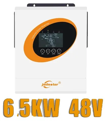 Image de Onduleur hybride solaire, sortie en onde sinusoïdale pure, surveillance Wi-Fi, 6,5 kW, 48 V, avec Wi-Fi, 220-240 V, 48 V