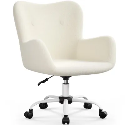 Produktbild von Aiibot Bürostuhl Ergonomisch，360°Drehstuhl Höhenverstellbar， Schreibtischstuhl 150 KG belastbar ,Schminkstuhl für Arbeitszimmer, Schlafzimmer