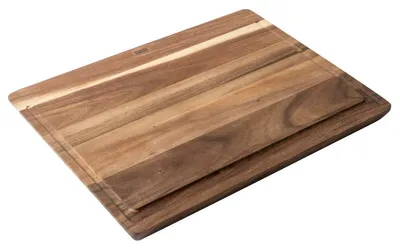 Image de Grande planche à découper en bois d'acacia