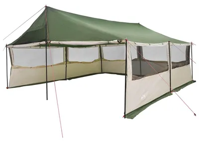 Immagine prodotto di vidaXL Tenda famiglia, verde, 600 x 400 x 268 cm, poliestere e acciaio