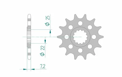 Immagine prodotto di Ingranaggio Anteriore Per Moto, In Acciaio