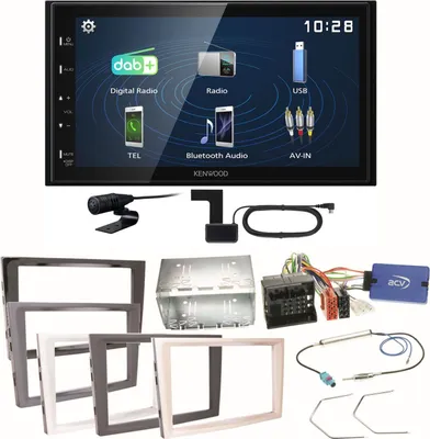 Produktbild von Kenwood DMX129DAB Bluetooth Einbauset für Opel Astra H Corsa D Zafira B Antara