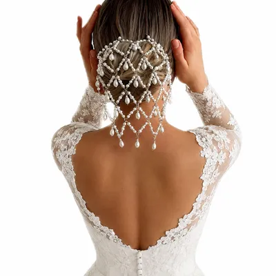 Produktbild von Stirnband Damen Strass Haarband Perlen Haarschmuck mit Haarkamm, Silber