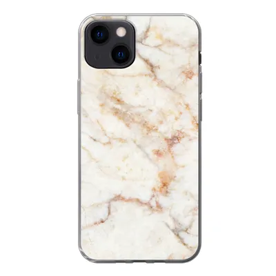 Produktbild von MuchoWow® Handyhülle Schutzhülle Hülle für iPhone 13 Marmor - Braun - Luxus Silikon Softcase Handy Hülle - Karteninhaber