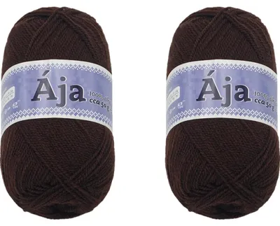 Obrázek produktu pro SET 2ks - Příze ÁJA - 50 g, 217 m - Hnědá