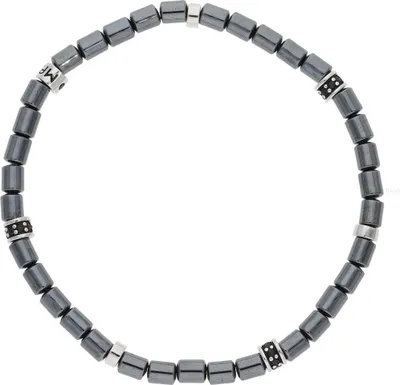 Produktbild von Mabina Herren Armband 925 Silber 533814 Hämatit