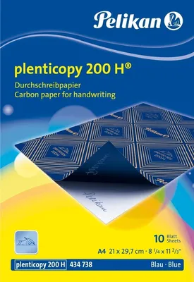 Produktbild von Pelikan - Carbon Handschrift A4 200H 10v blau | 10 Stück