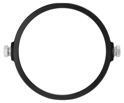 Immagine prodotto di Supporto universale in lega di alluminio da 5,75 pollici per il montaggio di fari rotondi, per la personalizzazione di motociclette, nero