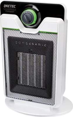 Produktbild von Imetec Compact, Elektrischer Raumheizlüfter, Keramik, 1,8 m, Drinnen, Flur, Tisch, Schwarz, Weiß