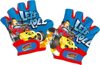 Produktbild von Tataway Disney Mickey Mouse Kinder-Fahrradhandschuhe mit verstärkter Handfläche und Klettverschluss. Größe XS (4–8 Jahre)