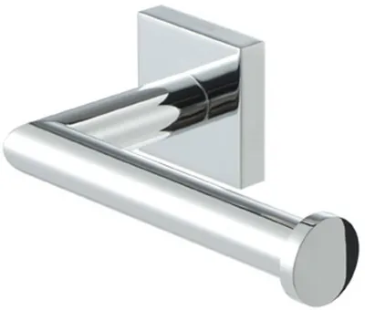 Image de Porte-rouleaux de papier toilette Geesa Nelio, finition chromée, sans couvercle