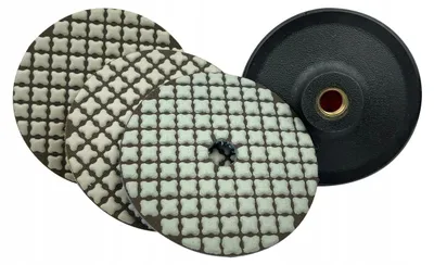 Produktbild von Diames Diamant Polierscheiben Set 100mm Trockenschliff M14
