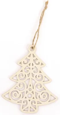 Produktbild von Weihnachtsdekoration aus Holz - Durchbrochene Tanne