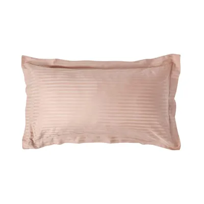 Immagine prodotto di HOMESCAPES Federa con cucitura in piedi Densità di filo 330 Taupe Beige, 50 x 90 cm