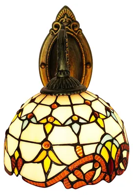 Produktbild von Barock Wandleuchte - Viktorianische Wandlampe - Glasgehäuse - 1xE27 Fassung, nicht dimmbar, ohne Leuchtmittel - 220V AC - Für Wohnzimmer Schlafzimmer Flur