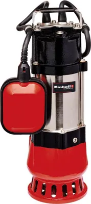 Produktbild von Einhell Schmutzwasserpumpe GC-DP 5010 G, Leistung 500 Watt, Fördermenge max. 12000 l/h, Förderhöhe max. 8 m, Eintauchtiefe max. 5 m, Fremdkörpergröße max. 10 mm, stufenlos verstellbarer Schwimmerschalter, Edestahl-Motorgehäuse, 4171421