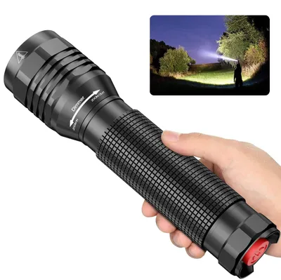 Produktbild von BUCASA Taschenlampe LED, 3000 Lumen Extrem Hell Flashlight mit 3 Modi
