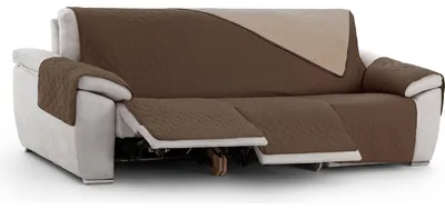 Produktbild von Relaxfauteuilbezug gewattet, 3 x 3, braun, verstellbar, für Relaxsessel