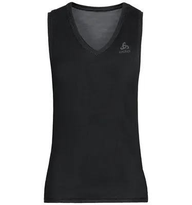 Productafbeelding van ODLO Baselayer V-hals Top F-Dry Light ECO ZWART XXL