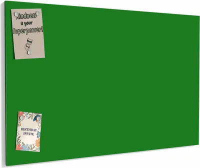 Produktbild von Magnettafel 60 x 40 cm „Blattgrün“ – Magnetwand aus Metall, beschreibbar mit Whiteboard-Marker – Memoboard für Küche & Büro