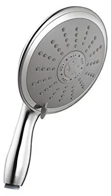 Wellness Handbrause 165 mm, 5 Strahlarten, Regendusche, Silikon, Silber