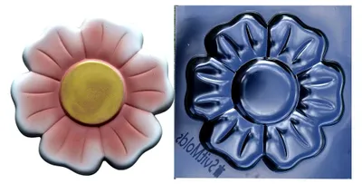 Produktbild von Betonform DIY Blume Trittstein für Gartenweg