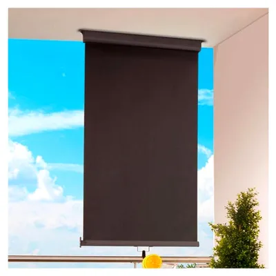 Produktbild von Balkonmarkise UP - Seitenmarkise für Balkone - Sicht- und Sonnenschutz 80x200cm Anthrazit