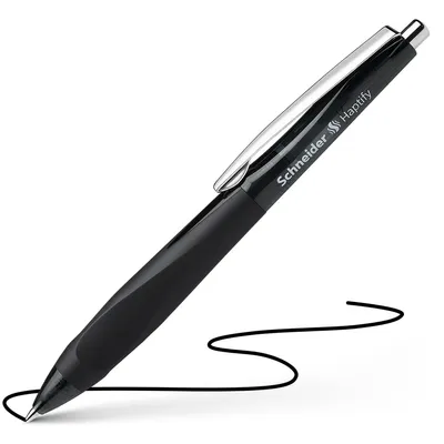 Produktbild von Schneider Schreibgeräte Haptify, Clip, Clip-on-Einziehkugelschreiber, Nachfüllbar, Schwarz, 10 Stück(e), Medium