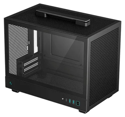 Obrázok produktu pre DeepCool CH160, Small Form Factor (SFF), PC, Čierna, Mini-ITX, ABS, SPCC, Temperované sklo, 17,2 cm