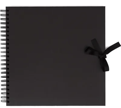 Immagine prodotto di Album per scrapbooking 30,5 x 30,5 cm, 40 fogli, nero, con anelli, album fotografico