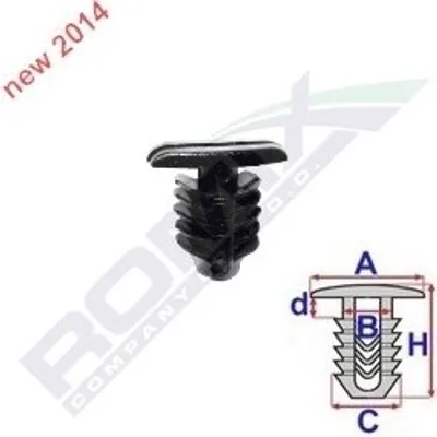Produktbild von 10x ROMIX C60637 Clip Zier- / Schutzleiste